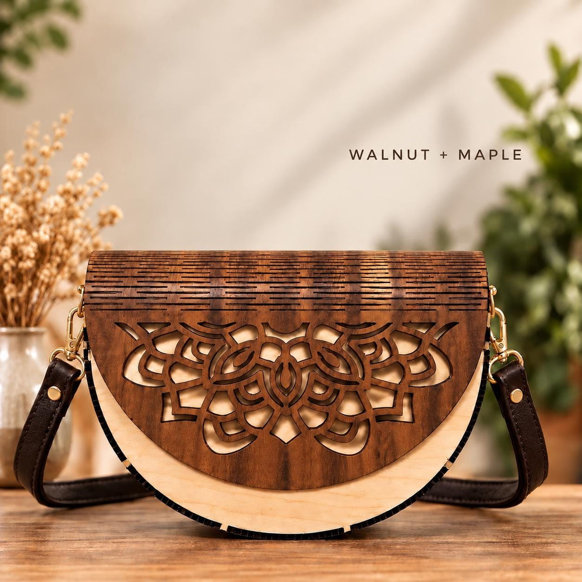 Boho Wooden Handbag