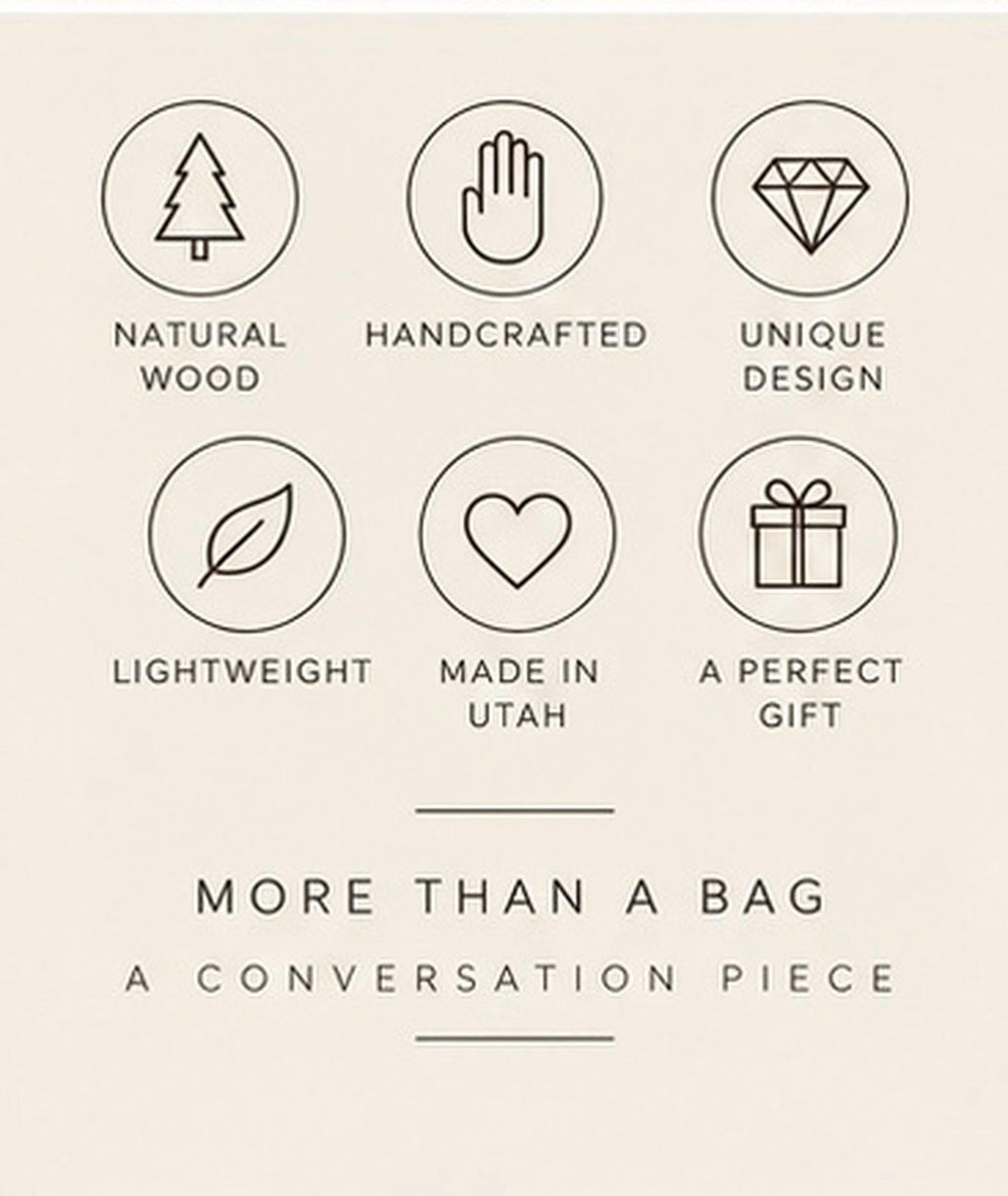 Leaf Wooden Handbag