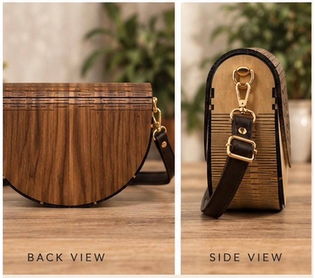 Boho Wooden Handbag