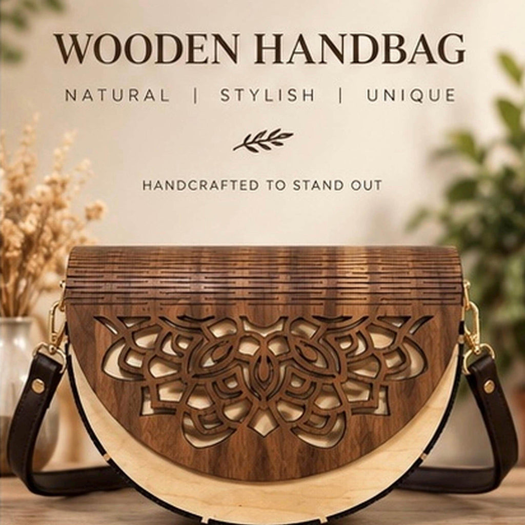 Boho Wooden Handbag