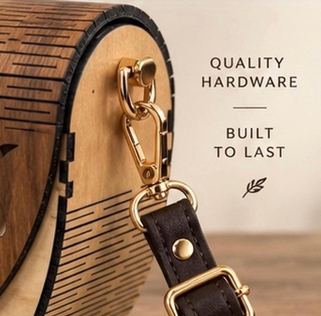 Boho Wooden Handbag