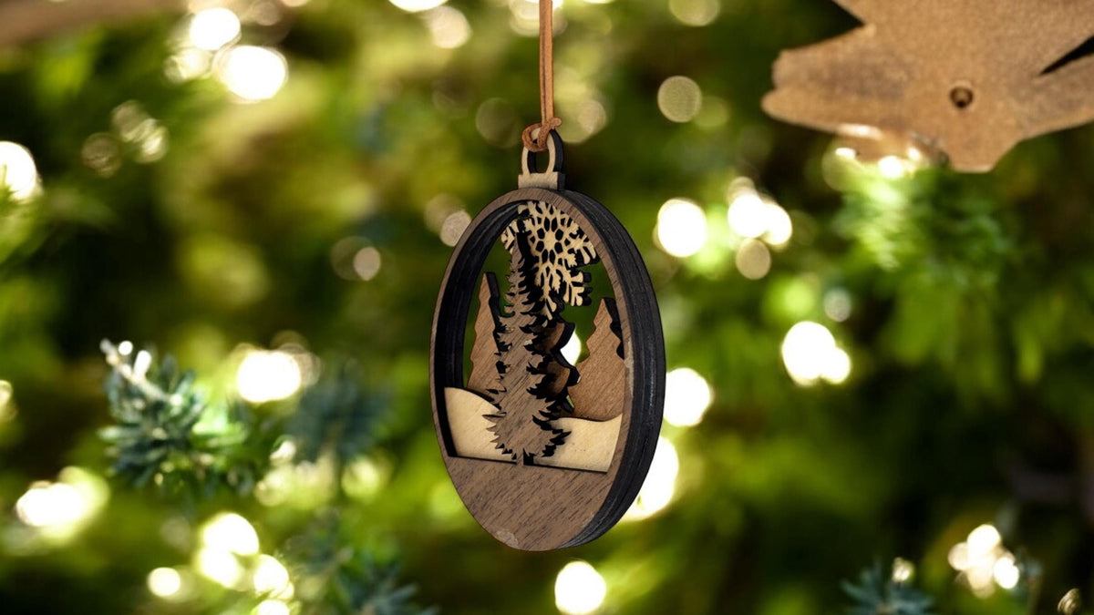Wilderness Wooden Ornaments – Set of 12