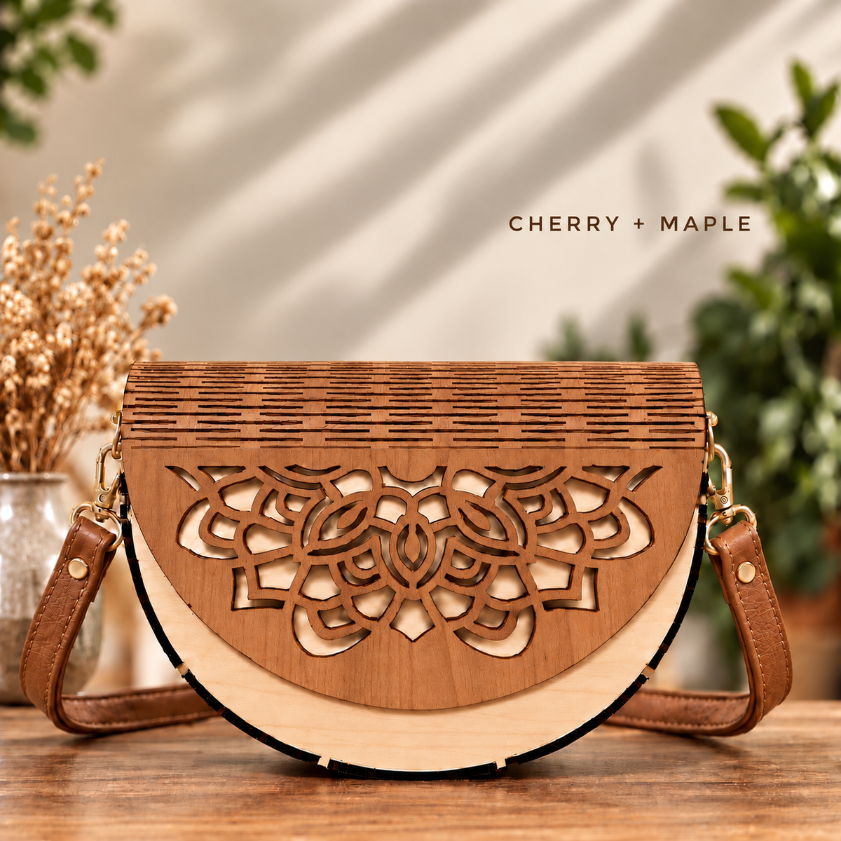 Boho Wooden Handbag