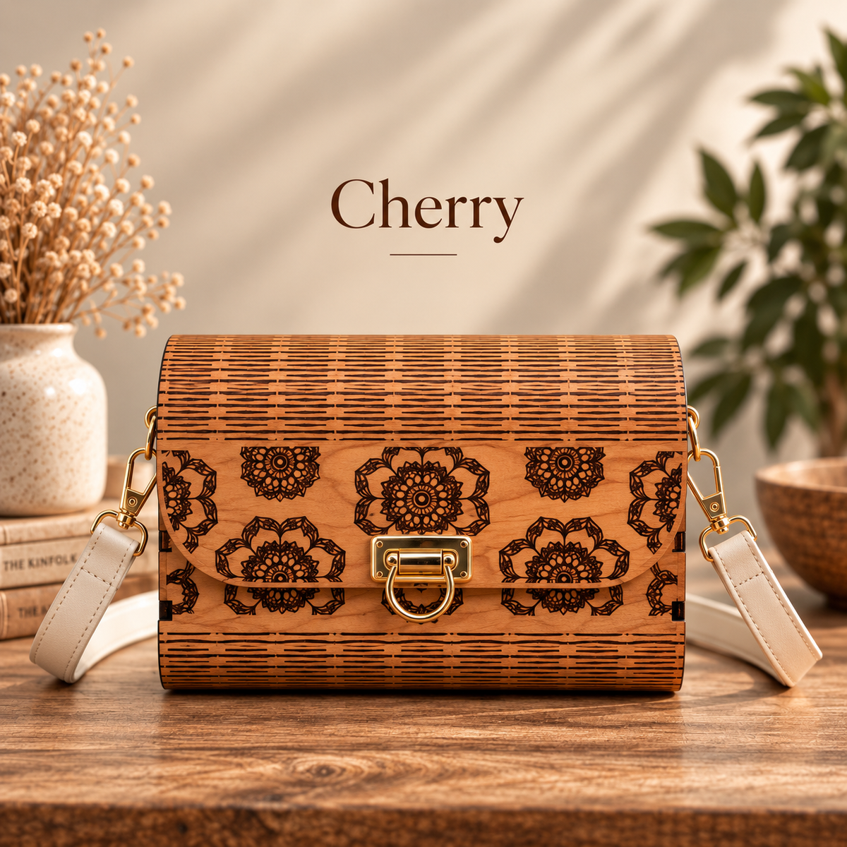 Western Boho Wooden Handbag