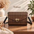 Chevron Wooden Handbag