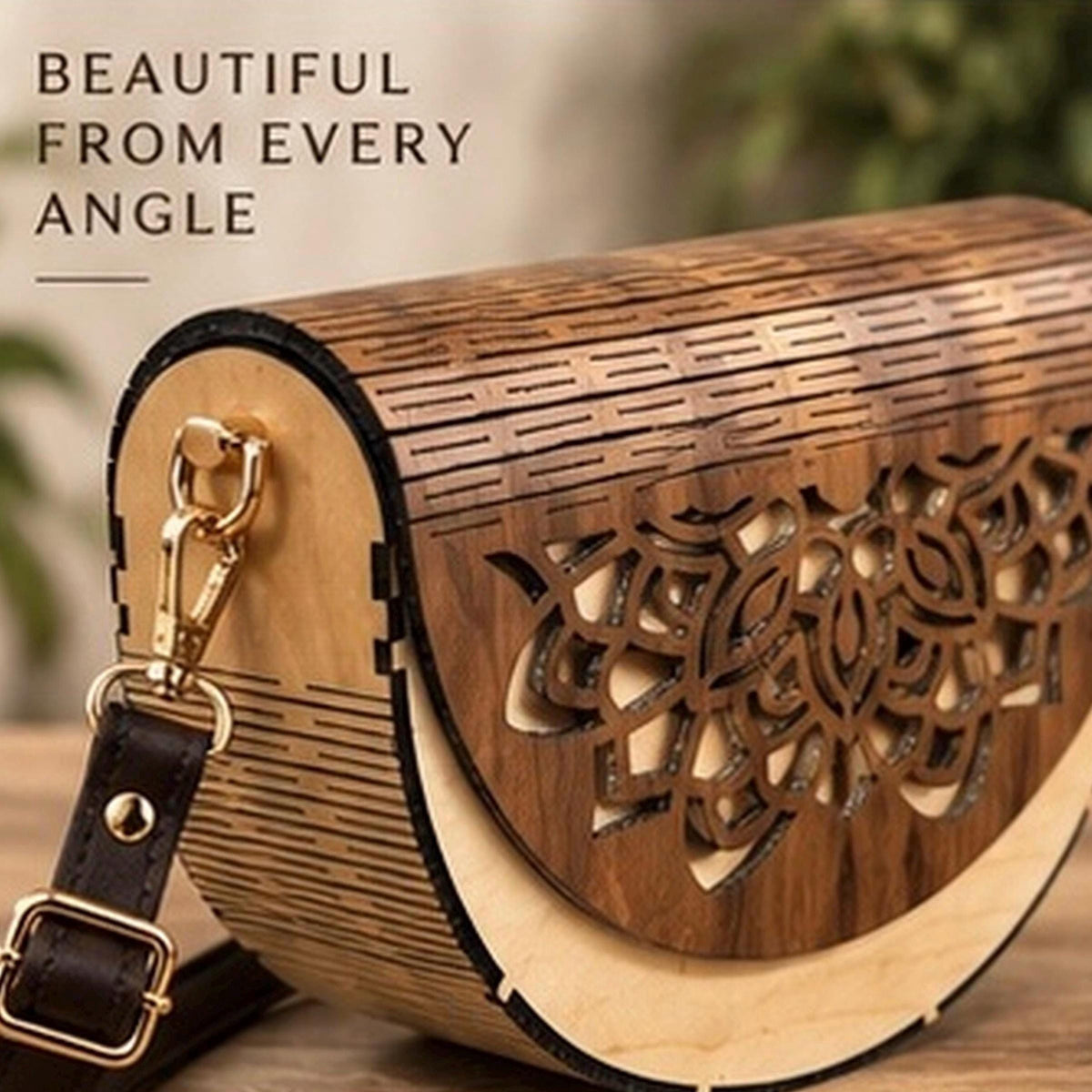 Boho Wooden Handbag