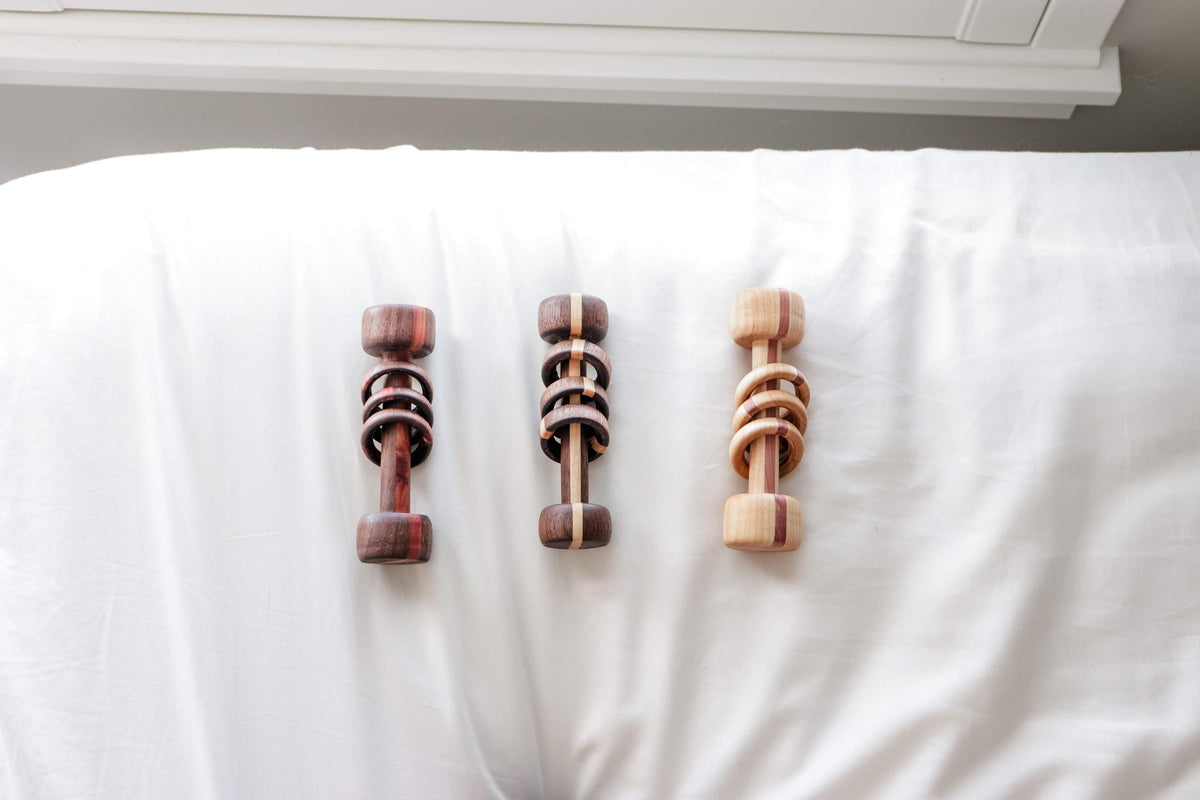 Wooden Ring Baby Rattle