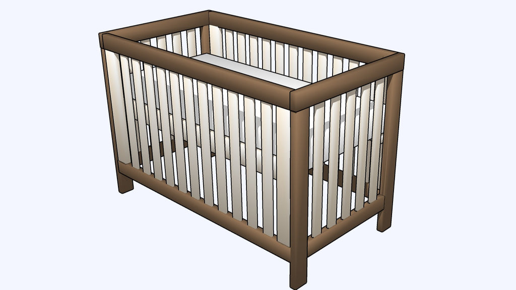 Slatted Baby Crib Build Plans