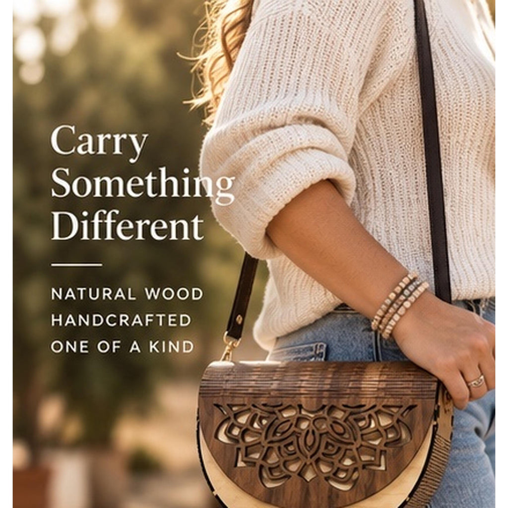 Boho Wooden Handbag
