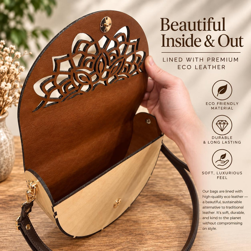 Boho Wooden Handbag