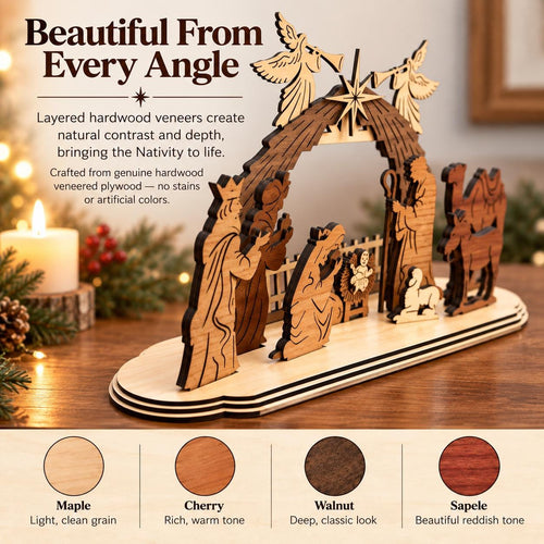 Wooden Nativity Set